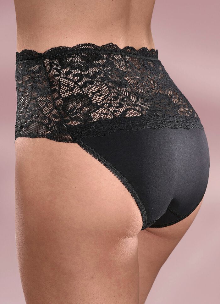 Dreierpack Slips mit Elastikspitze 