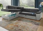 Polsterecke mit Bettfunktion ANTHRAZIT-GRAU