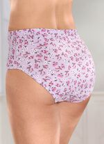 Viererpack Slips mit Floraldessin 