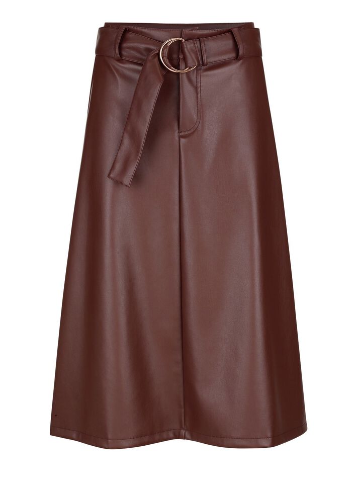 Rock aus softem Nappaleder-Imitat 