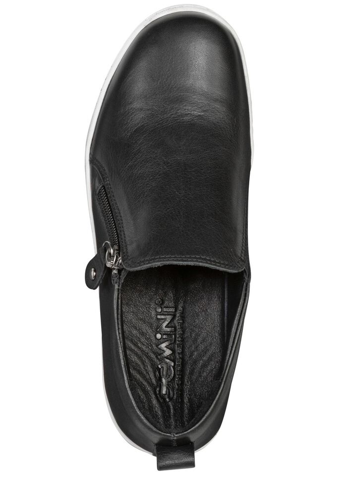 Gemini Slipper aus weichem Rind-Nappaleder SCHWARZ