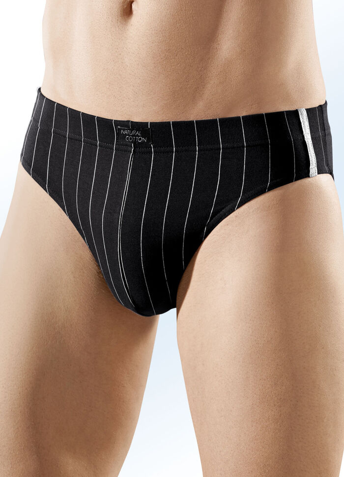 Viererpack Slips, gestreift 