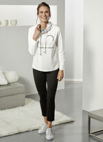 Schwarze Hose mit Dehnbund rundum 