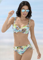 Bikini mit B&uuml;geln, schalenlos, seitlich raffbar 