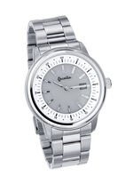 Elegante Herrenuhr mit Edelstahlbandgehäuse  