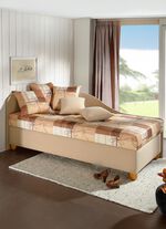 Studioliege mit rechts oder links aufstellbarem Seitenteil 