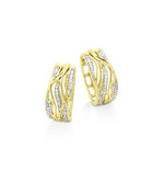 Creolen aus Gold mit Diamanten 