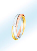 Damenring in Tricolor 