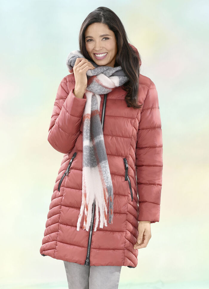 Funktions-Kurzmantel mit abnehmbarer Kapuze 