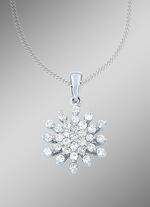 Wundervoller Anh&auml;nger Schneeflocke mit 31 Brillanten 