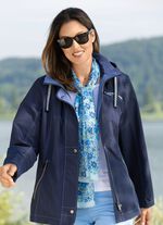 Schal mit Fantasiebl&uuml;ten-Dessin 