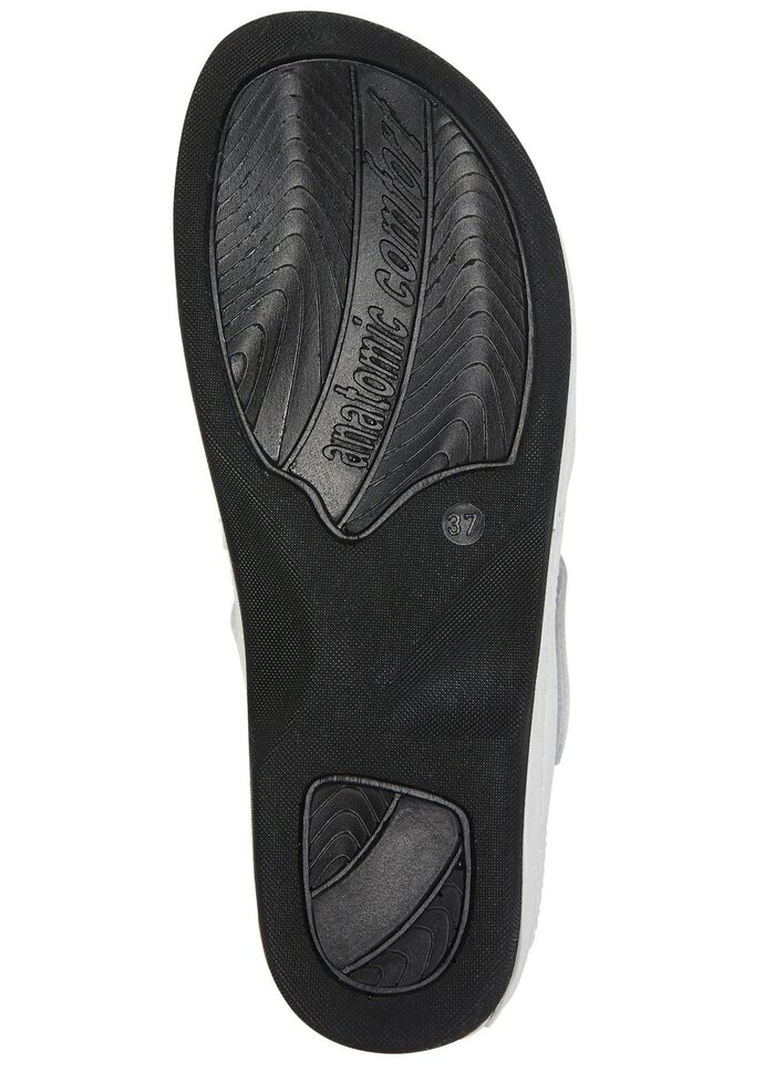 ELENA EDEN, klassische Damen-Sandalen, Weite H, mit Klettverschluss WEISS