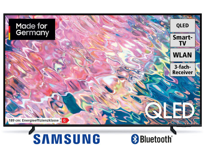 Samsung 4K-QLED-Ultra-HD-Fernseher mit Smart-TV und WLAN 