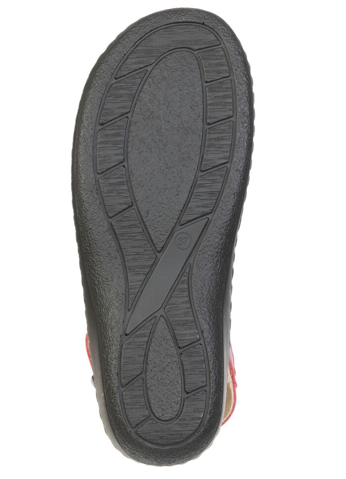 ELENA EDEN, bequeme Damen-Sandalen, Weite H, mit herausnehmbarem Fu&szlig;bett BORDEAUX