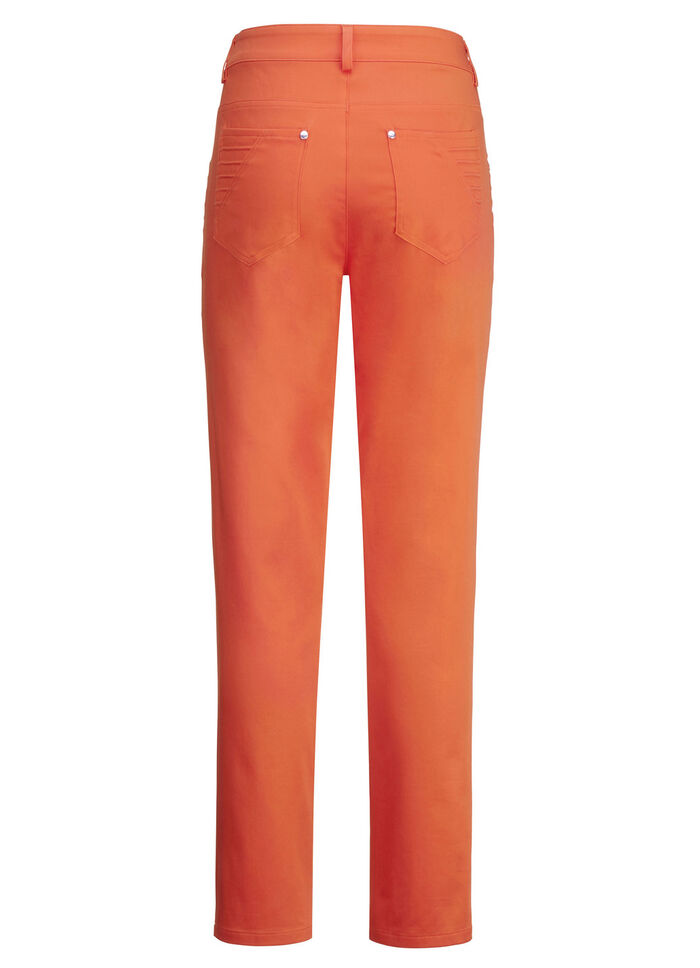 Hose mit platzierten Biesen ORANGE