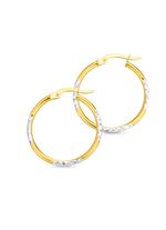 Wundersch&ouml;ne diamantierte Creolen 