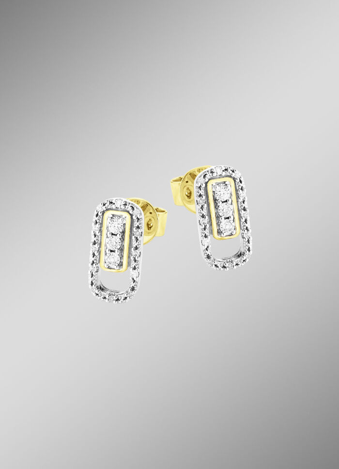 Schicke Ohrstecker mit Brillanten 