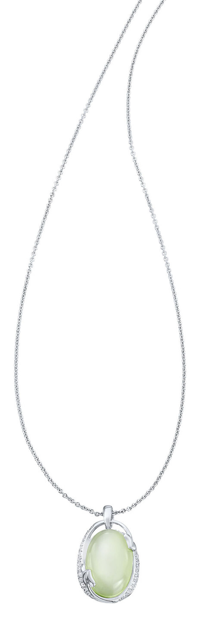 Edelstein Anh&auml;nger mit Ankerkette 