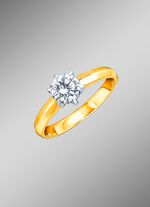 Damenring mit lupenreinem Brillant 