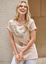 Shirt mit &uuml;berschnittener Schulterpartie 