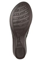 ELENA EDEN-Clog aus gepr&auml;gtem Rind-Nappaleder SCHWARZ