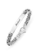 K&ouml;nigsketten-Armband aus Silber 