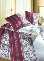 Pflegeleichte Bettw&auml;sche-Garnitur aus 100% Mako-Baumwolle LILA