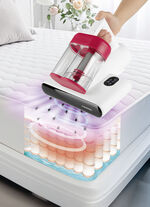 Milbensauger – vernichtet 99,9% aller Milben, Bakterien und Keime ROT