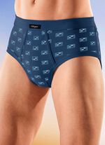 Sechserpack Slips aus Feinripp, mit Eingriff, bunt dessiniert 