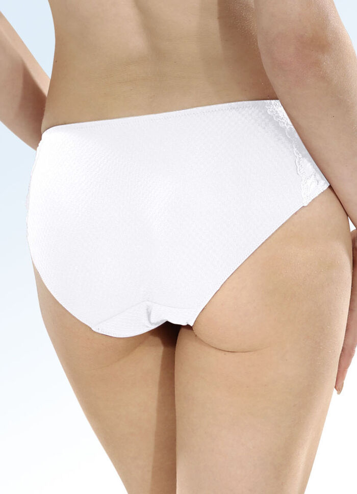 Sassa Zweierpack Slips mit Elastikspitze WEISS