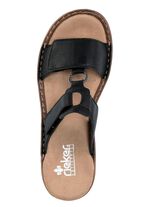 Rieker Pantolette mit dezenter Pr&auml;gung und Metallschmuck 