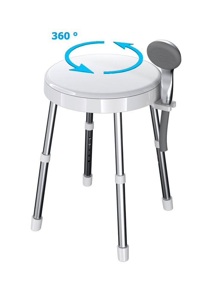 H&ouml;henverstellbarer Duschhocker 