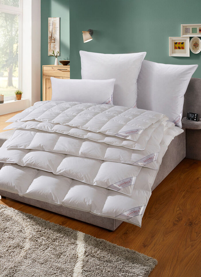 Daunendecken mit Medicott&reg;-Ausr&uuml;stung &ndash; nat&uuml;rlicher Schutz f&uuml;r erholsamen Schlaf WEISS