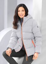 Jacke mit Windfang&auml;rmeln HELLGRAU