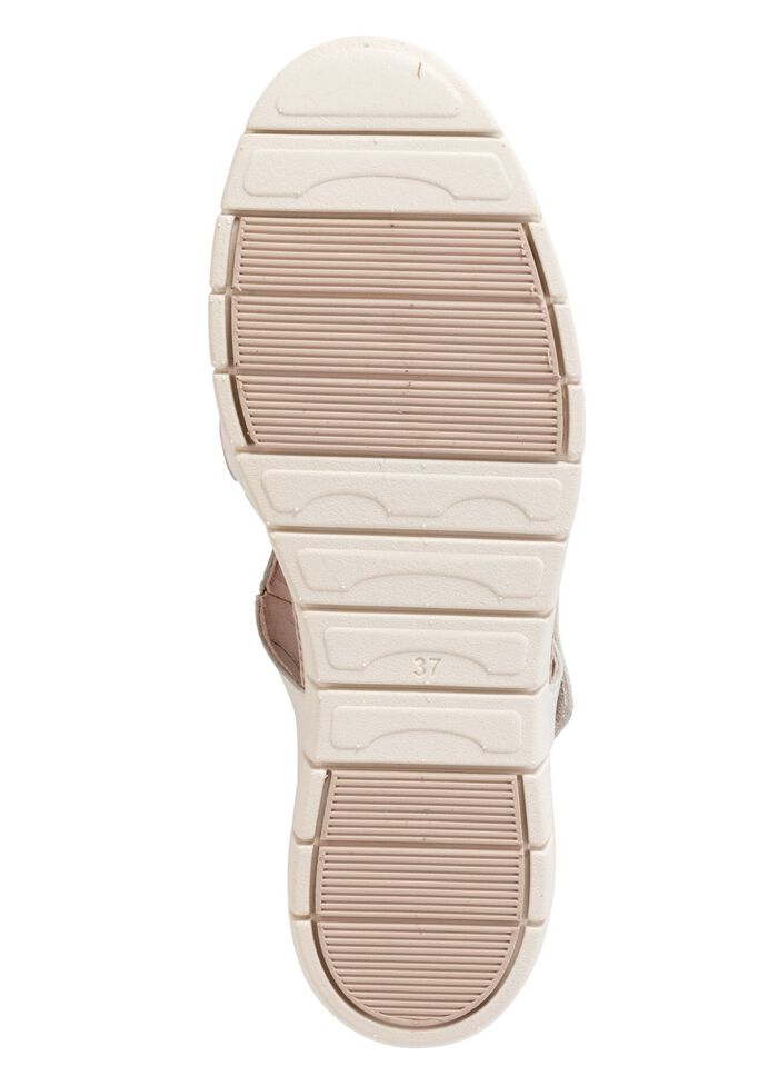 ELENA EDEN, sommerliche Damen-Slipper, Weite H, mit herausnehmbarem Fu&szlig;bett ECRU-BEIGE