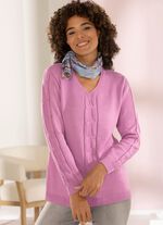 Pullover mit Zopfmuster 