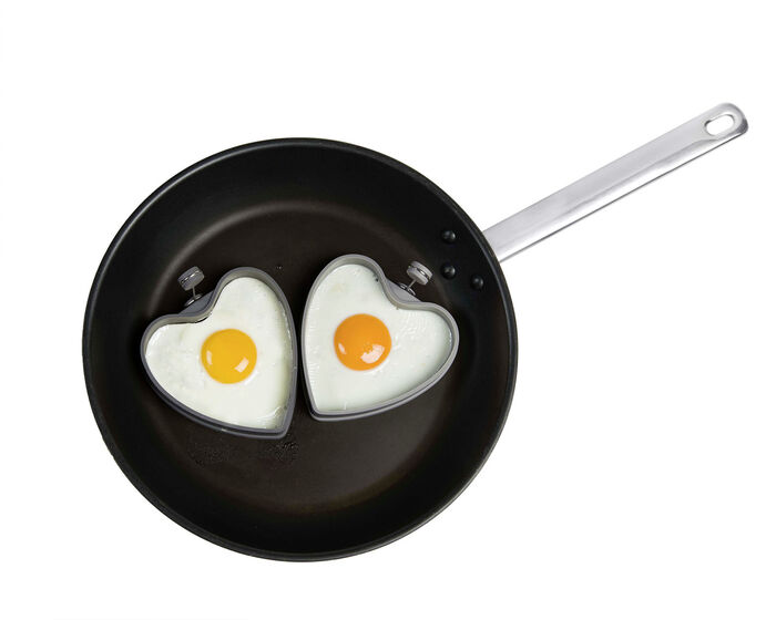Hitzebeständiges Eiformer-Set aus Silikon, 2-teilig GRAU