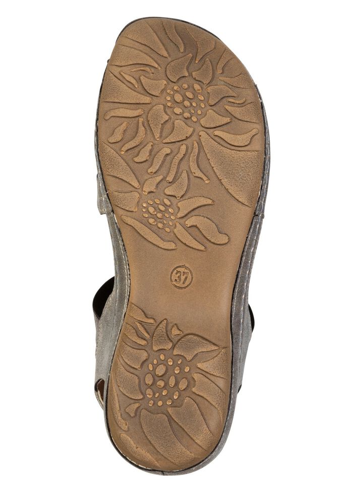 Gemini, modische Damen-Sandalen, Weite G, mit Bl&uuml;ten-Applikationen 