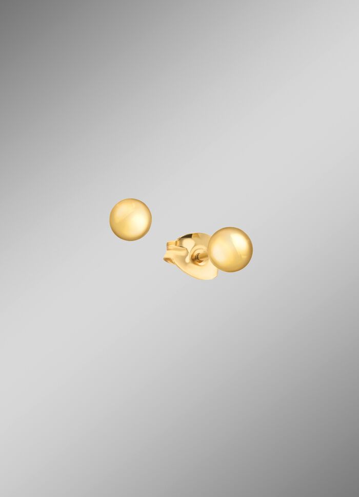 Gl&auml;nzende Kugelohrstecker 