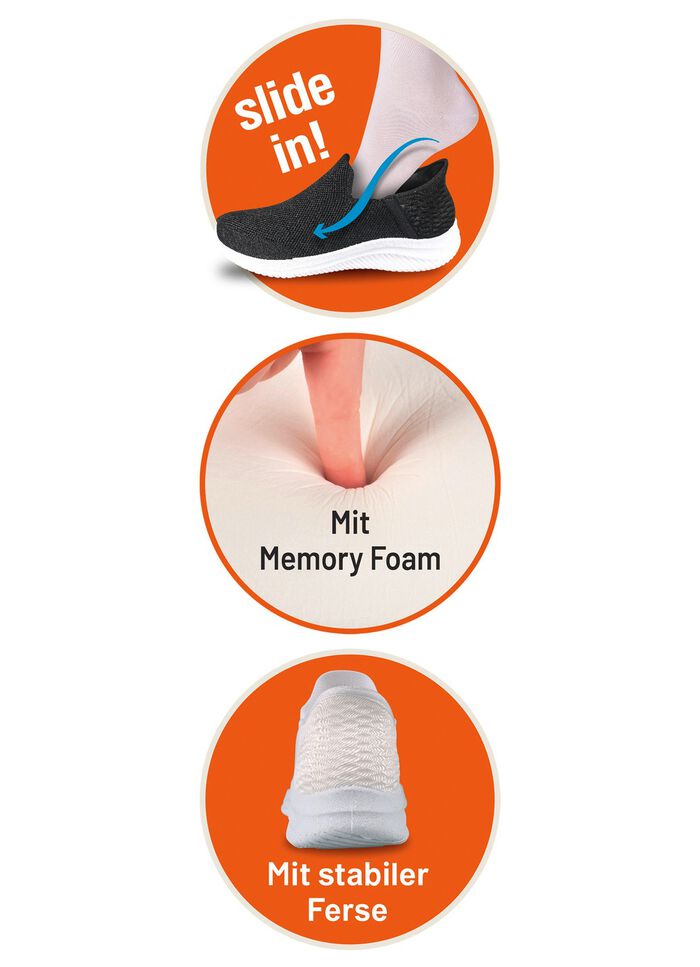 Komfort-Sliding Stretch Sneaker Memory Foam 