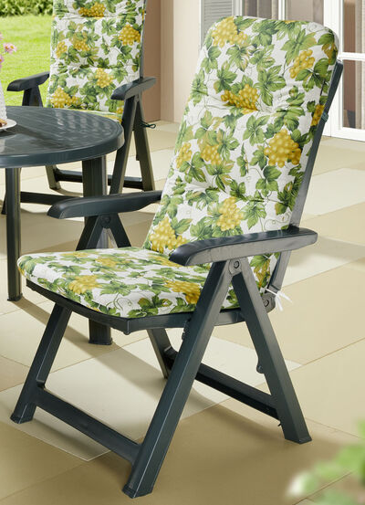 In Deutschland gefertigte, 6 cm starke Hochlehner-Auflage 