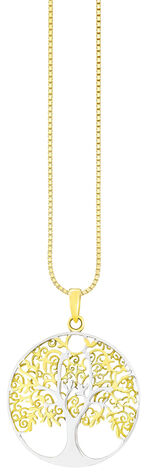 Lebensbaum-Anhänger aus Silber 