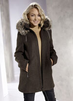 Jacke mit abnehmbarer Kapuze 