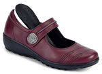 Slipper mit herausnehmbarem Lederfußbett, Weite G BORDEAUX