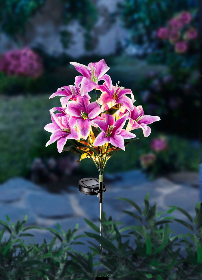 Solarstecker "Lilien" 