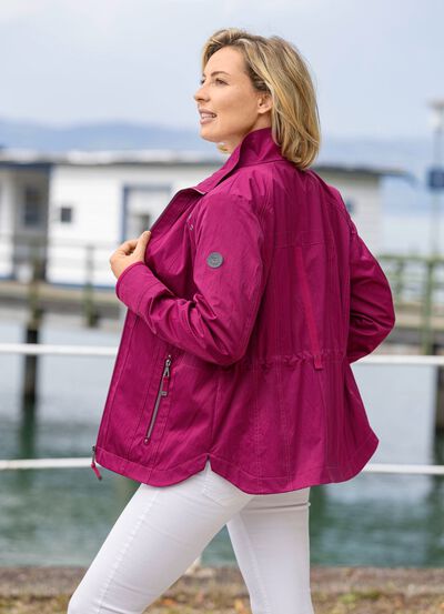 Jacke mit Rei&szlig;verschlusstaschen 