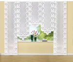 Schöne Schiebegardine mit geradem Abschluss 