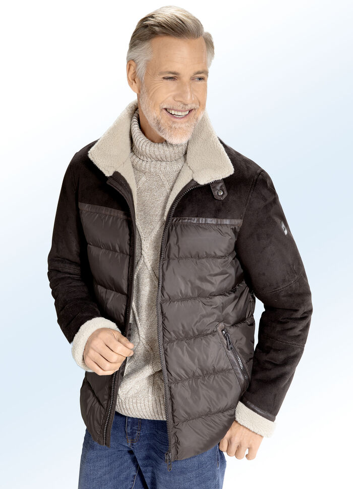 Jacke in Lammfelloptik von "New Canadian" 