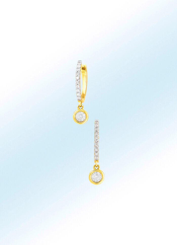 Beliebte Ohrringe mit 22 Brillanten 