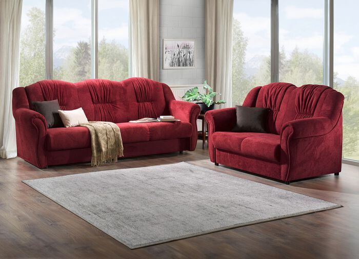 Frei im Raum aufstellbare Polsterm&ouml;bel mit Federkern 